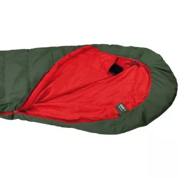 mummy sleeping bag Pak 1000 ECO (Dark Green/Raudona)
