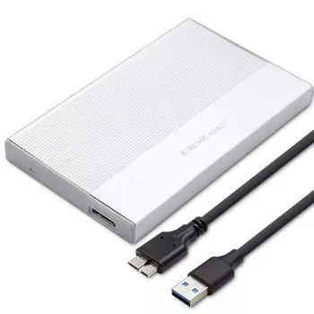 Korpusas 2,5 colio SATA SSD/HDD QOLTEC 52278 USB 3.0, palaiko iki 2 TB