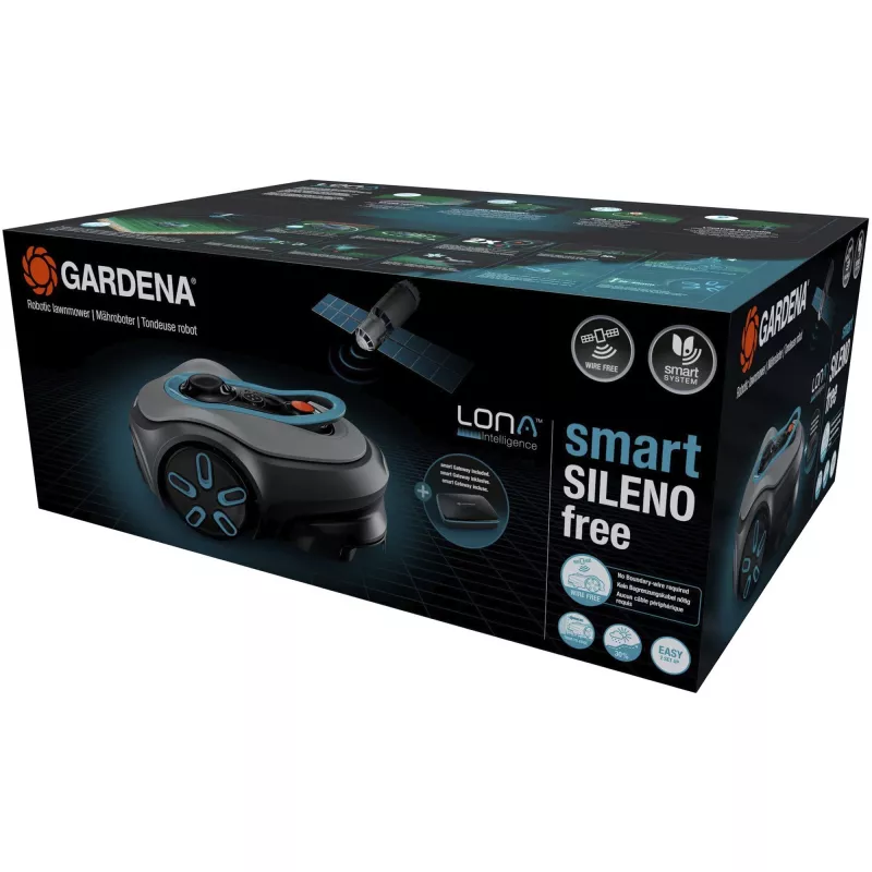 Robotinė vejapjovė Gardena smart SILENO free Maksimalus vejos plotas 1200 m² Pjovimo plotis 16 cm