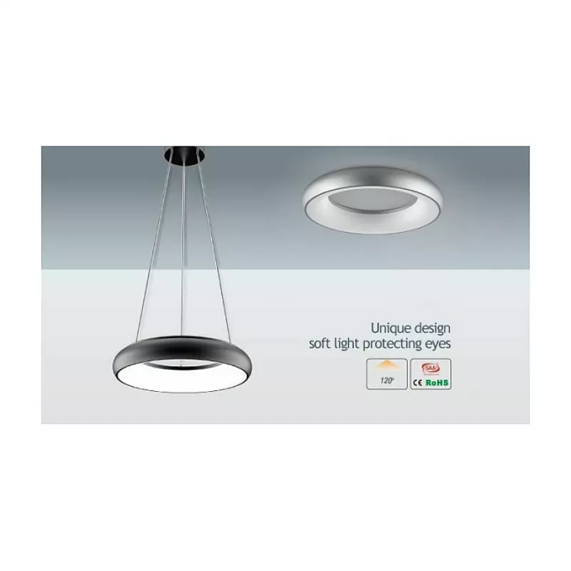 Synergy 21 LED Rundleuchte Donut nw Sidabrinė 25w