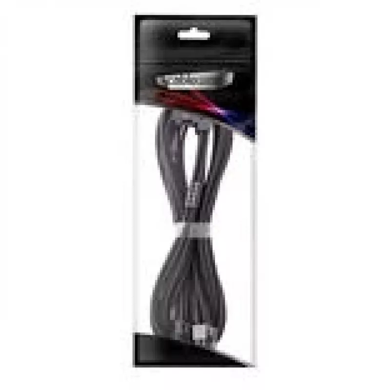 PCIe maitinimo ilgintuvo laidas CableMod C-Series Pro Variant A 90° 16 kontaktų į 2×8 kontaktų juodas