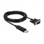 Serial kabelis DeLOCK 66282 Juoda 1.8 m RS-232 USB Type-A