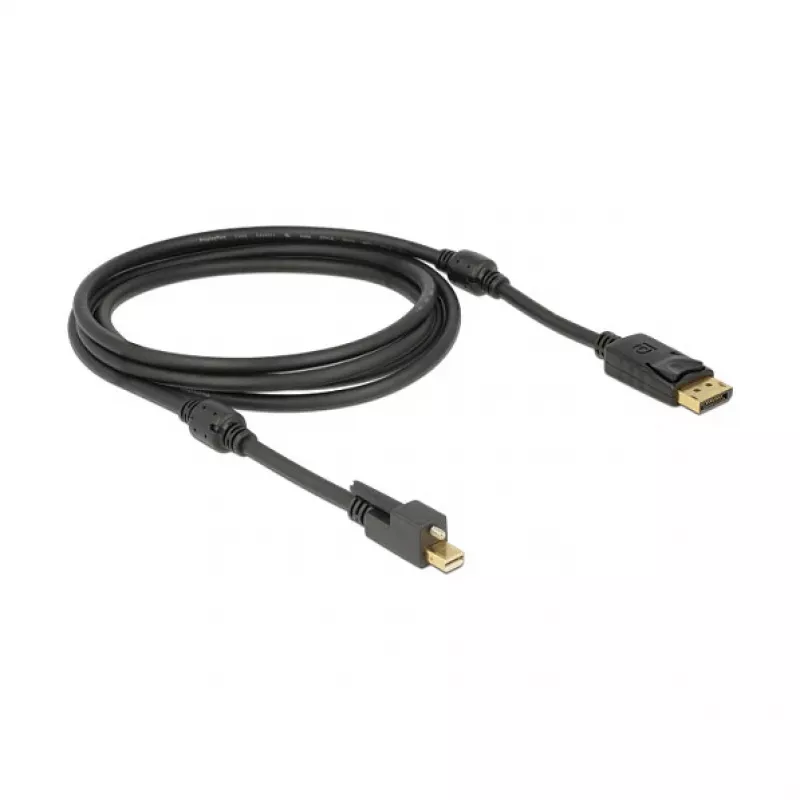 DisplayPort kabelis DeLOCK 83722 Mini DisplayPort 2m Juoda
