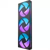 NZXT F360 RGB Core 360mm ARGB 3-Pack Juoda