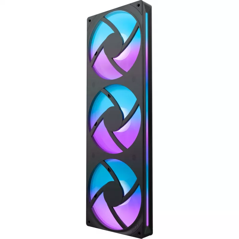 NZXT F360 RGB Core 360mm ARGB 3-Pack Juoda