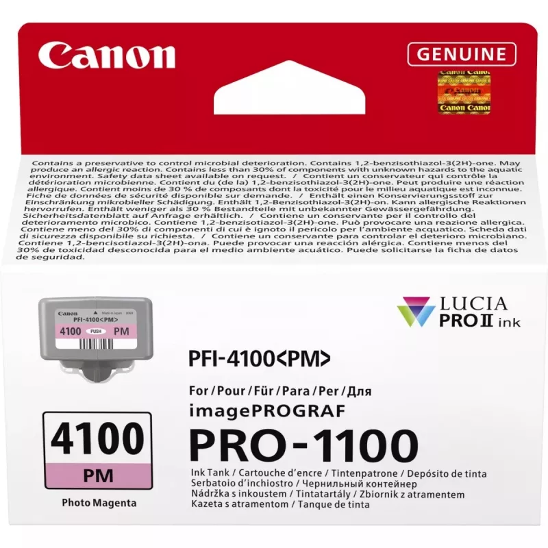 Canon LUCIA PRO II rašalo kasetė 1 vnt. Originalius standartinio našumo Photo Magenta