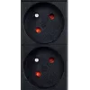 Energijos paskirstymo įrenginys GEMBIRD EG-PDU-9F2F — 9 prancūziški (E tipo) lizdai, 1U stovas, 16 A, 2 m laidas