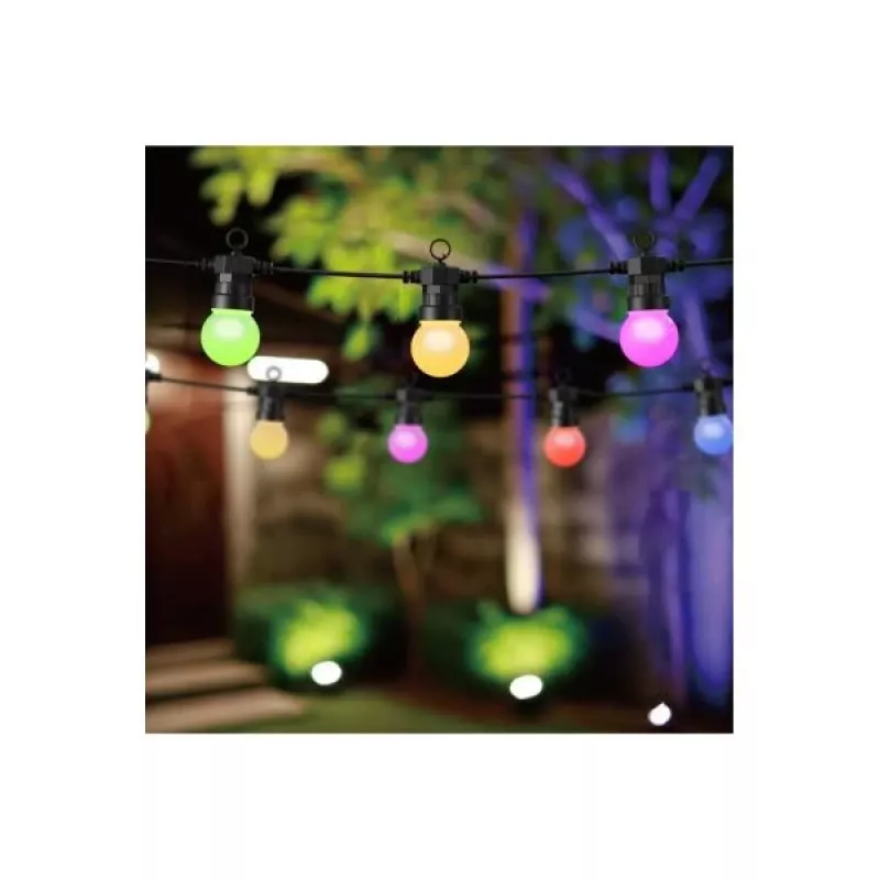 WOOX R5195 išmanioji dekoratyvinė girlianda 9 m RGB+CCT, „Google Assistant“ ir „Amazon Alexa“, IP65