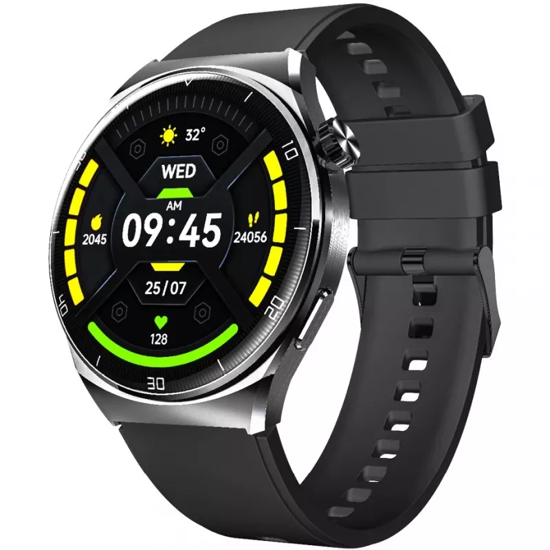 Išmanusis laikrodis Beafon 401 AMOLED Sidabrinis Juodas