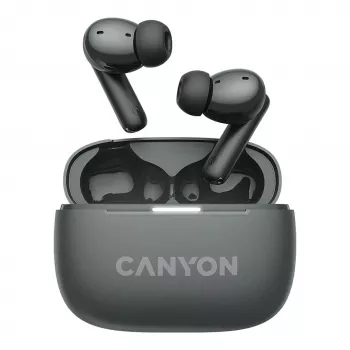 Canyon CNS-TWS10BK ausinės ir ausinės True Wireless Stereo (TWS) į ausis skambučiams/muzikai/sportui/kasdieniam naudojimui USB Type-C Bluetooth juodos (CNS-TWS10BK)