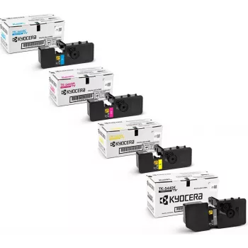 Daugkartinis dažų kasečių rinkinys Kyocera TK-5440 Originalius, 4 vnt. (juoda), suderinamiems Kyocera spausdintuvams