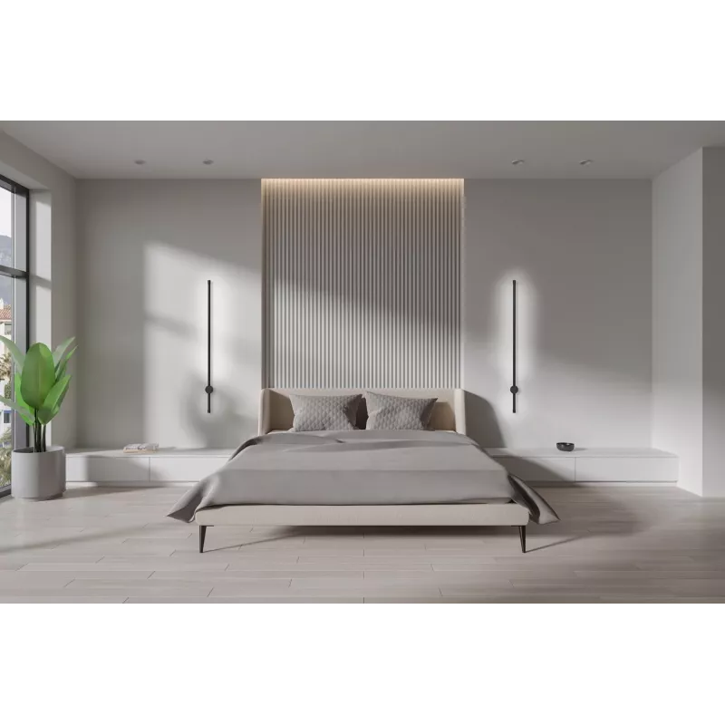 Activejet LED sieninis šviestuvas AJE-HILTON juodas NW