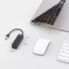 UNITEK uHUB Q4 USB 3.2 Gen 1 (3.1 Gen 1) Type-A 5000 Mbit/s juoda