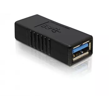 DELOCK USB 3.0-A adapteris USB-A į USB-A juodas, USB 3.0 duomenų perdavimas