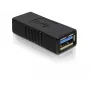 DELOCK USB 3.0-A adapteris USB-A į USB-A juodas, USB 3.0 duomenų perdavimas