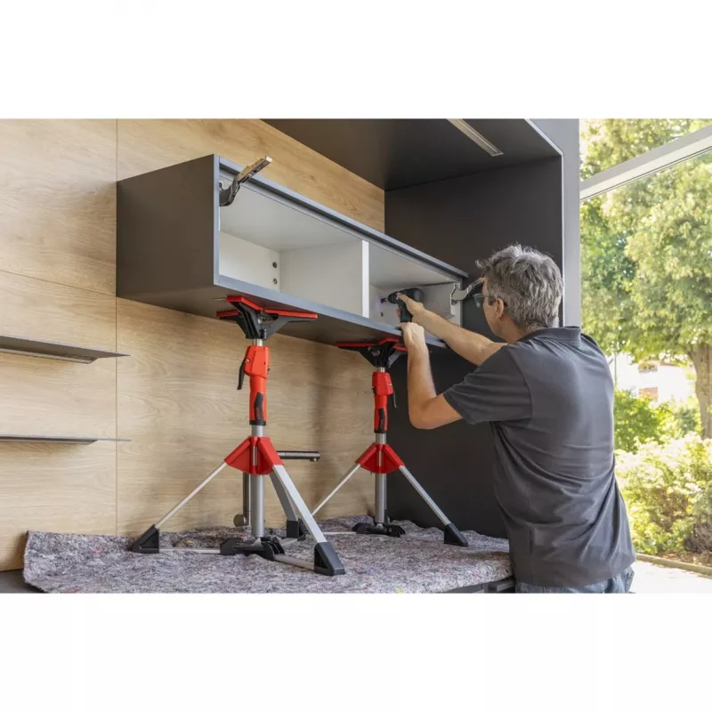 Lubų ir montavimo atrama Bessey STE90 reguliuojama 575–910 mm su siurblio rankena