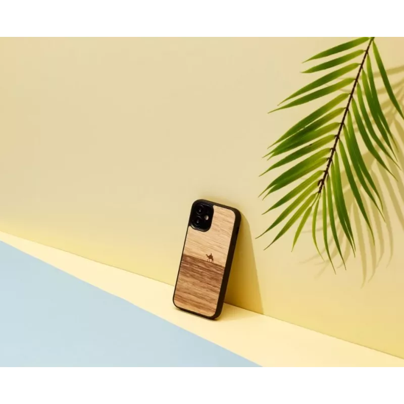 Apsauginis telefono dėklas Man and Wood iPhone 12 mini — Terra Juoda