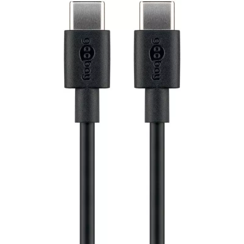 Goobay 51243 USB laidas 2 m USB 2.0 USB C juodas (51243)