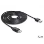 USB laidas DeLOCK EASY-USB 2.0-A 5m Juodas