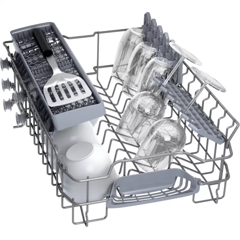 Indaplovė Bosch Serie 2 SPI2HKS42E pusiau įmontuojama siaura 45 cm, 10 vietų komplektų, 5 programos, E klasė