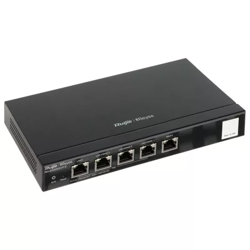 Laidinis maršrutizatorius Ruijie Networks RG-EG305GH-P-E, juodas