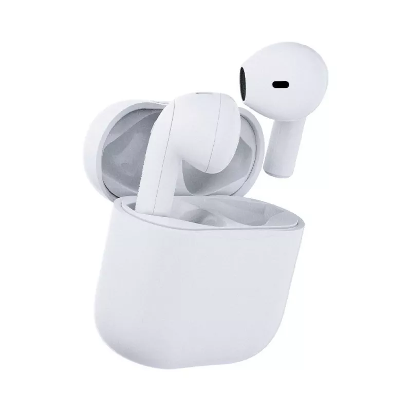 Laisvų rankų įranga happy plugs JOY TWS į ausis įdedamos Bluetooth ausinės skambučiams, muzikai, sportui — balta, 20–20000 Hz