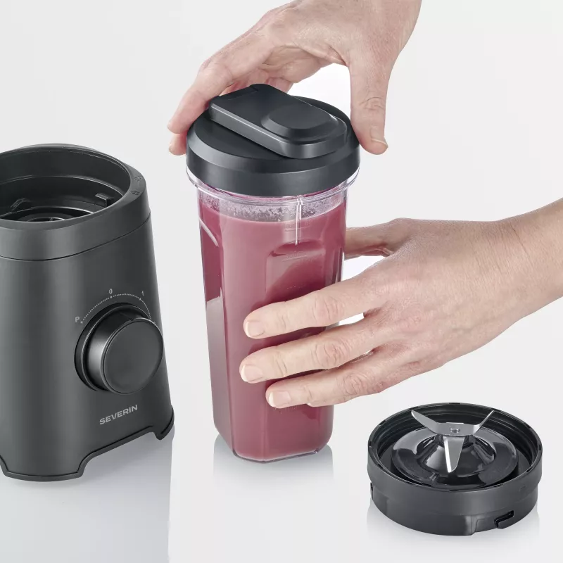 Stalinis trintuvas SEVERIN SM 3743 — 0,6 l dubuo, 320 W, juodas, nerūdijančio plieno peiliai