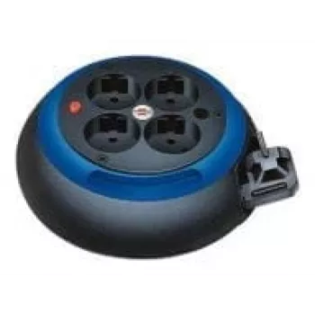 Comfort-Line Mini kabelio ritė CL-S 4 krypčių (juoda/balta, 3 metrai)