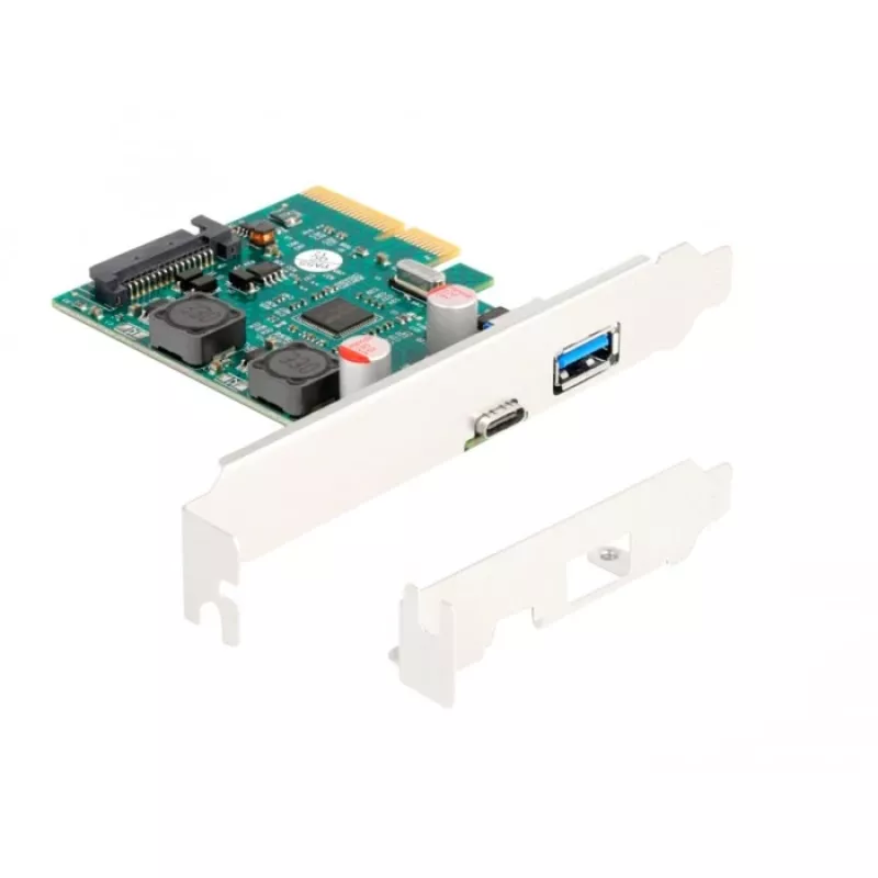 DeLOCK PCI Express x4 kortelė 1 x USB Type-C 1 x USB Type-A 10 Gbps