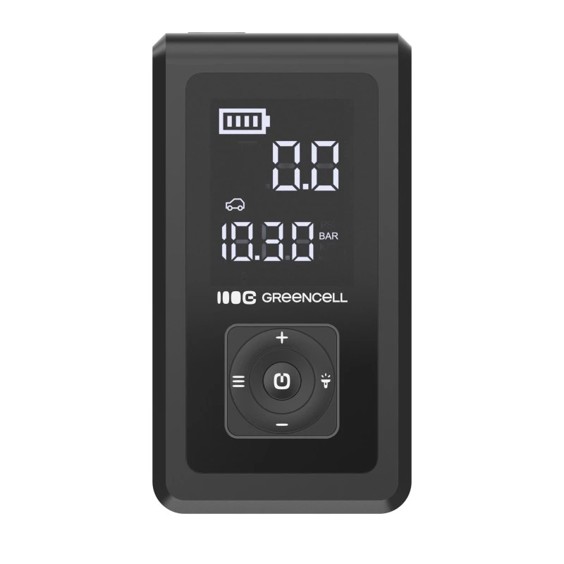 Išorinė baterija Green Cell CJSGC03 8000 mAh Li‑Ion, OLED ekranas, USB‑C ir USB‑A, 500 mA išvestis, įmontuotas žibintuvėlis