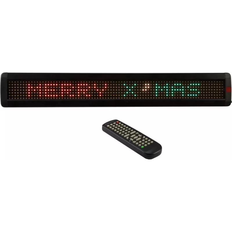 LED ekranas EUROLITE ESN 7x80 USB LAN – modulinė pranešimų lenta 7x80 pikselių, USB ir LAN jungtys