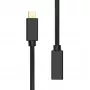 USB-C ilgintuvas juodas 1 m