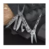 Multitool Nextool Mini FLAGSHIP NE20122 — 10 funkcijų kompaktiškas nerūdijančio plieno daugiafunkcis įrankis, juodas, 67×27×17 mm, 83 g