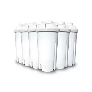 Atsarginių vandens filtrų kasečių rinkinys, skirtas Turbo karšto vandens dozatoriams Caso 01841 — 6 vienetai, baltos spalvos