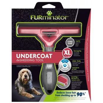 Plaukų šalinimo įrankis FURminator FUR151234 ilgaplaukiams didelių veislių šunims, juodas, 470 g