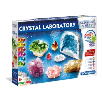 Edukacinis mokslo rinkinys Clementoni Crystal Laboratory 61822 – chemijos eksperimentai vaikams