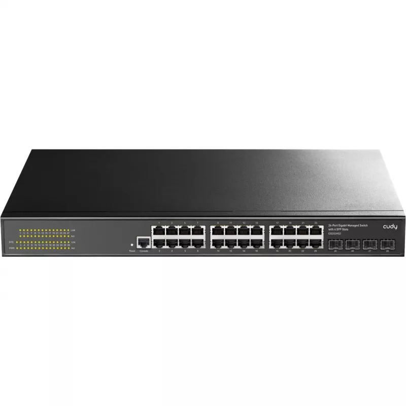 Valdomas jungiklis Cudy GS2024S2 L2/L3 Gigabit Ethernet 24 prievadai 1U