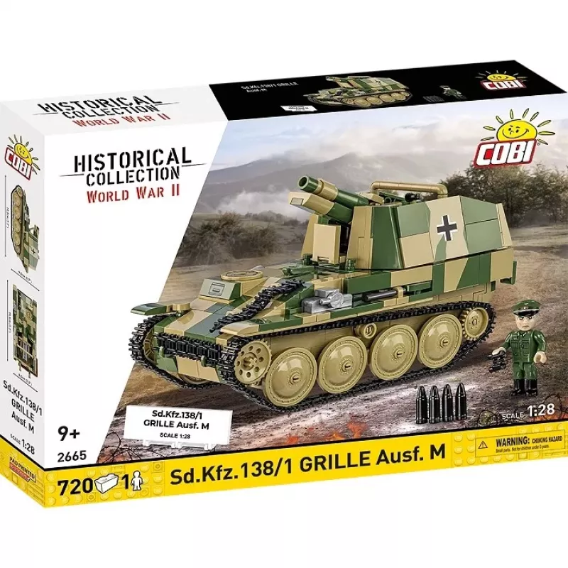 Konstrukcinis modelio rinkinys Cobi SD.KFZ.138/1 Grille, 720 vnt., demonstracinis modelis