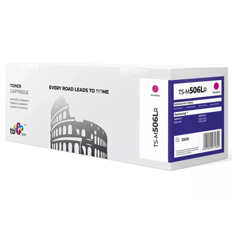 Toner Samsung CLT50 6 TS-M506LR MA reman. 2500 psl. Juoda