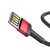 Lightning į USB-A kabelis Baseus CALKLF-G91, 1 m, juodas, 2 vnt. pakuotėje