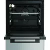 Whirlpool viryklė | W5G8LMSWTX | Kaitlentės tipas Dujos | Orkaitės tipas Elektrinė | Nerūdijantis plienas | Plotis 50 cm | Gylis 60 cm | 60 l