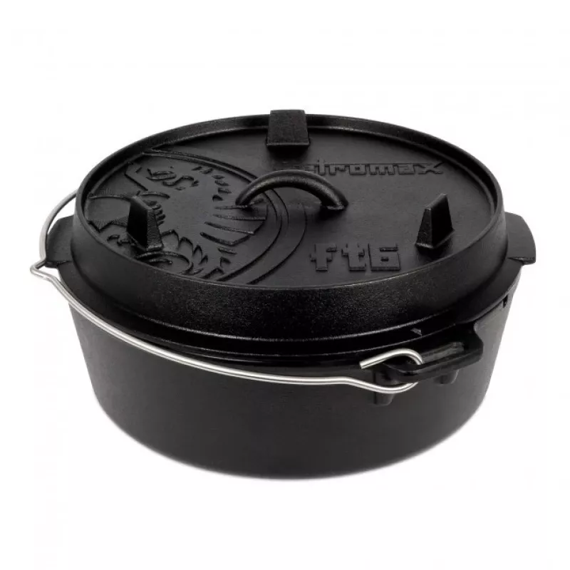 Dutch oven Petromax ft6-t 5,5 L juoda ketaus