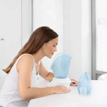 Medisana DS 400 veido garinė pirtis Mėlyna, Balta