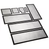 Demciflex dulkių filtro rinkinys, skirtas Lian Li O11 Dynamic XL - juoda/juoda