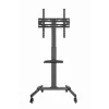 TV stovas GEMBIRD TVS-55T-01 32–55 colių televizoriams, plieninis, aukščio reguliavimas VESA 100x100–400x400, pakreipimas, ratukai, maks. apkrova 35 kg