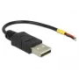 USB laidas DeLOCK 85250 USB 2.0 0,1 m juodas