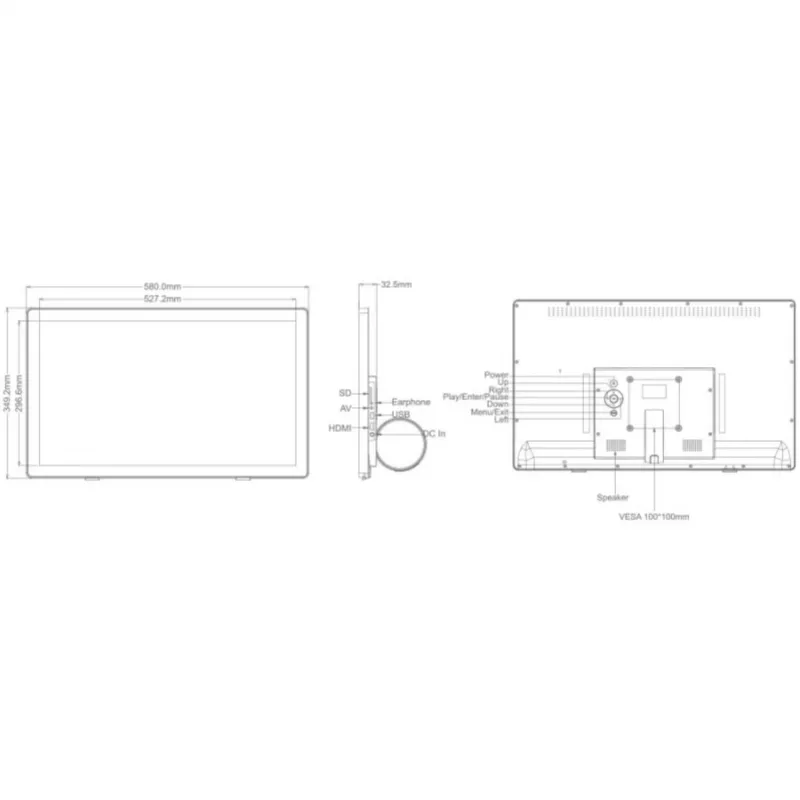 Braun DigiFrame 240 Business Line 60.96cm (24.0in)