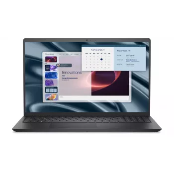 Nešiojamasis kompiuteris Dell Pro Essential 15 AG FHD — Ryzen 5 7520U, 16 GB RAM, 512 GB SSD, AMD Radeon 610M, Windows 11 Pro, pirštų atspaudų skaitytuvas, angliška klaviatūra, juoda