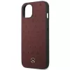 Mercedes MEHCP13SPSQRE iPhone 13 mini 5,4 Raudonas/raudonas kietas dėklas Oda Žvaigždžių raštas