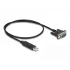 DeLOCK USB 2.0 į nuoseklųjį RS-232 adapteris 50 cm FTDI juodas